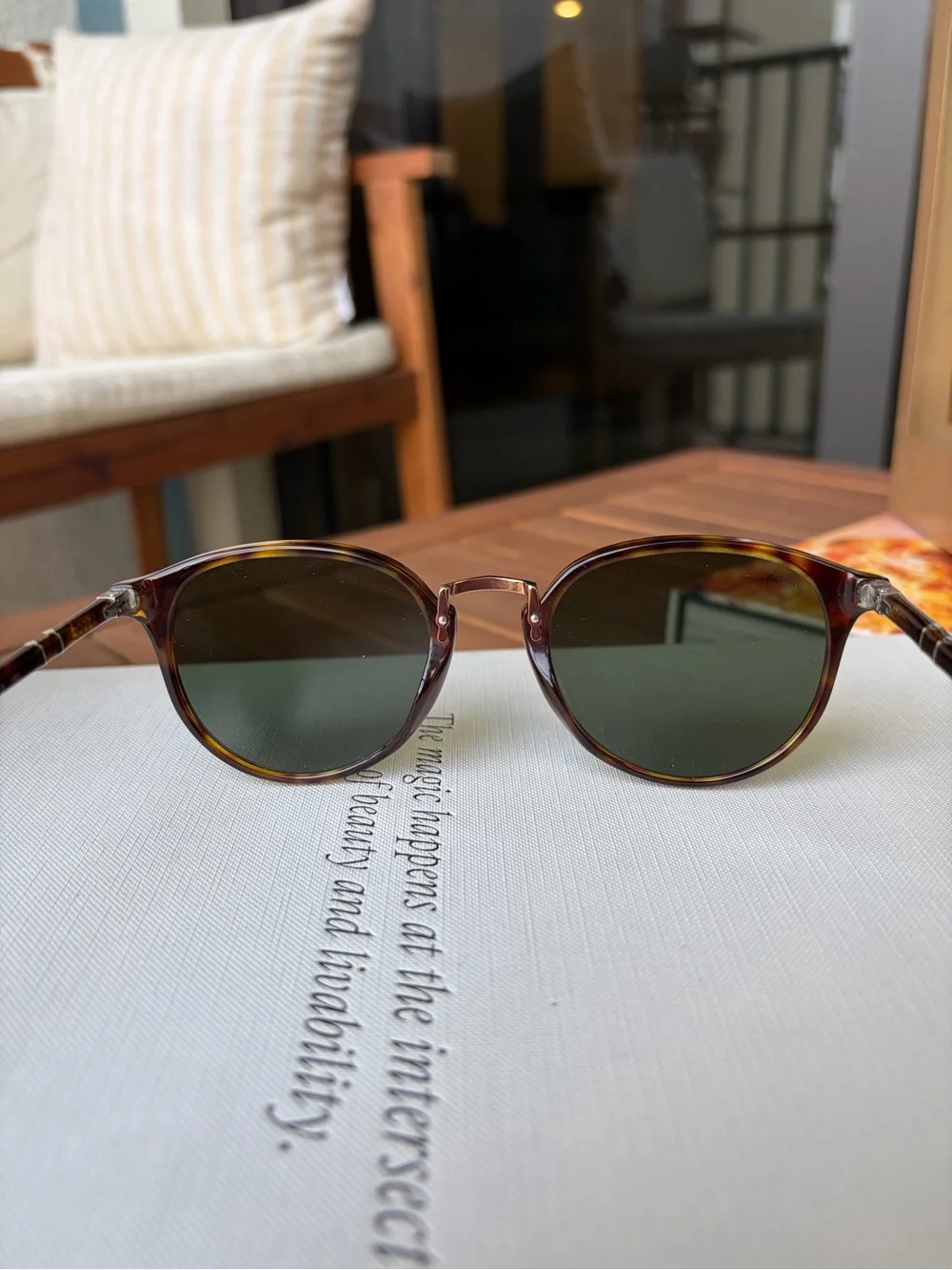 Persol PO3210S Typewriter Evolution Havana Green Sunglasses 51mm Unisex